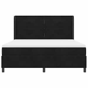 Postel s boxspringem s čelo Černá 180 x 200 cm samet - obrázek 7