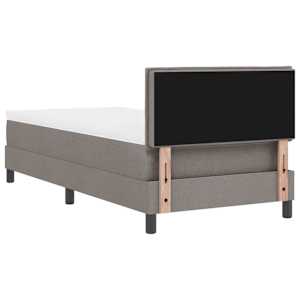 Postel s boxspringem s matrací s LED Taupe 80 x 200 cm textil - obrázek 10