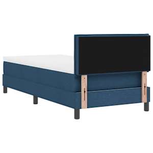 Postel s boxspringem s matrací s LED Modrá 80 x 200 cm textil - obrázek 10