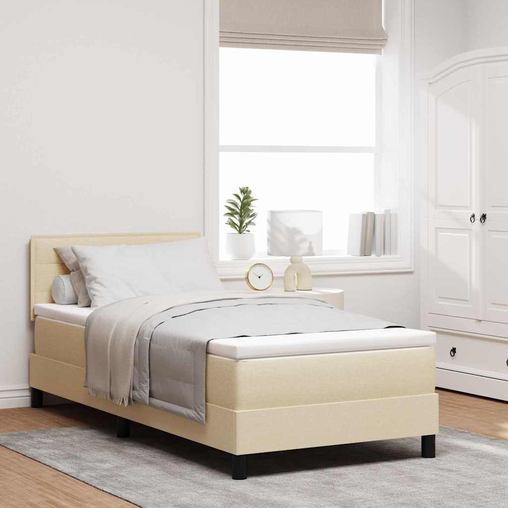 Vedrukastiga Voodi Mattress & LED Koor Cream 100x200 cm Kangas