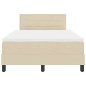 Postel s boxspringem s matrací Krémová 120 x 190 cm textil - obrázek 8