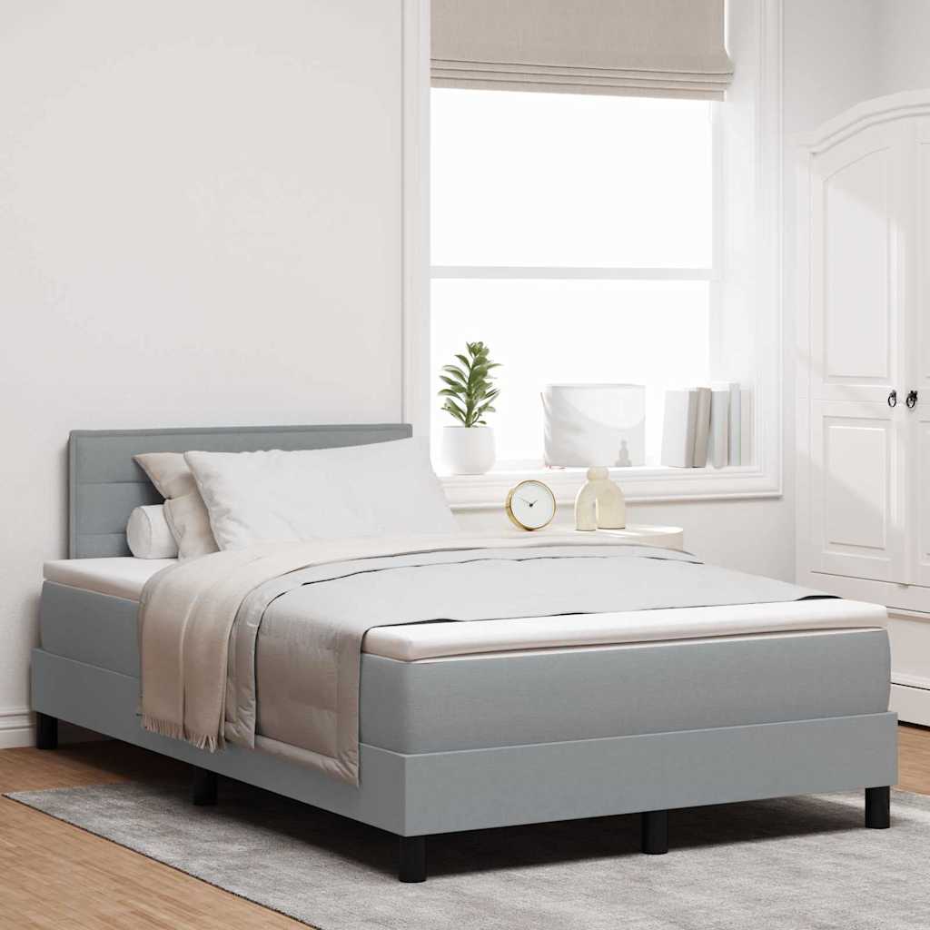 Kasti Vedrustusvoodi Mattress & LED Valgusega Hall 120x200 cm Kangas
