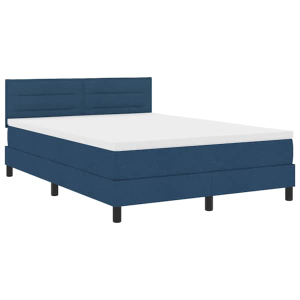 vidaXL Karbi vedrumadrats LED-ribadega Sinine 140 x 190 cm kangas