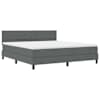 vidaXL Karbi vedrumadrats LED-ribadega Tumehall 180 x 200 cm kangas