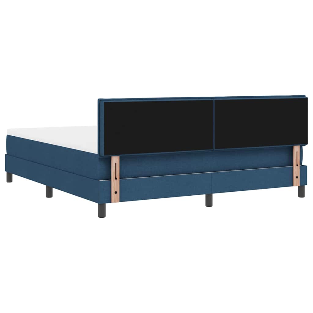 Postel s boxspringem s matrací s LED Modrá 180 x 200 cm textil - obrázek 10
