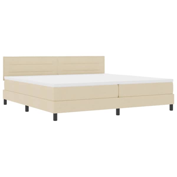 vidaXL Karbi vedrumadrats LED-ribadega peaga cream 200 x 200 cm kangas