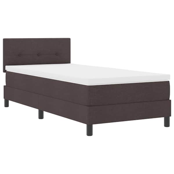 vidaXL Karbi vedrumadrats LED-ribadega Tume pruun 80 x 200 cm kangas