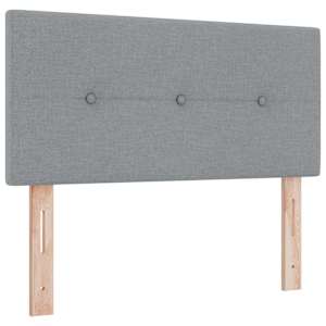 Postel s boxspringem s matrací Světle šedá 120 x 190 cm textil - obrázek 7