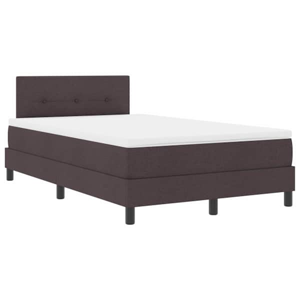 vidaXL Karbi vedrumadrats LED-ribadega Tume pruun 120 x 190 cm kangas