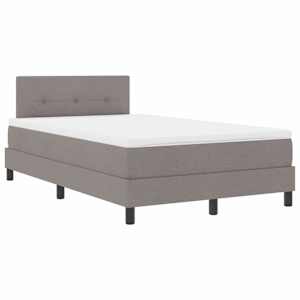 Postel s boxspringem s matrací s LED Taupe 120 x 190 cm textil - obrázek 2