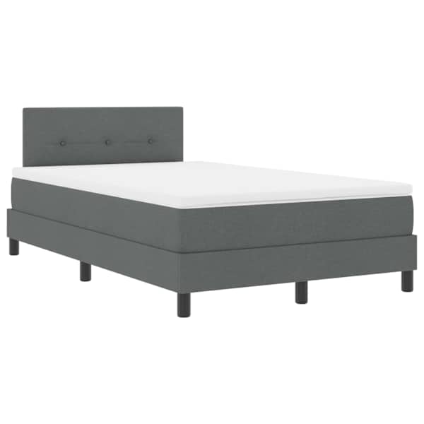 vidaXL Karbi vedrumadrats LED-ribadega Tumehall 120 x 200 cm kangas