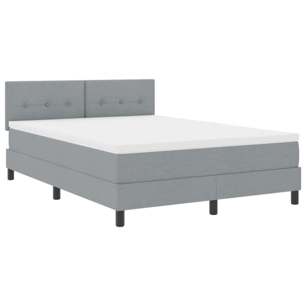 vidaXL Karbi vedrumadrats LED-ribadega Helehall 140 x 190 cm kangas