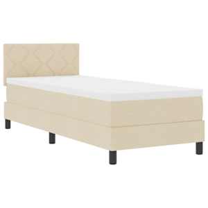 vidaXL Karbi vedrumadrats LED-ribadega peaga cream 80 x 200 cm kangas