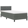vidaXL Karbi vedrumadrats LED-ribadega Tumehall 90 x 190 cm kangas