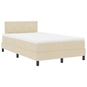 vidaXL Karbi vedrumadrats LED-ribadega peaga cream 120 x 190 cm kangas