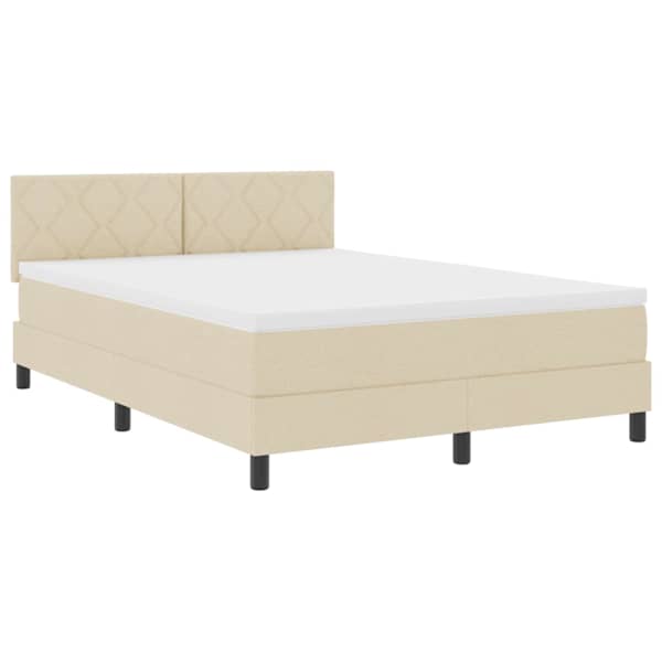 vidaXL Karbi vedrumadrats padjaga peaga cream 160 x 200 cm kangas