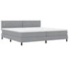 vidaXL Karbi vedrumadrats LED-ribadega Helehall 200 x 200 cm kangas