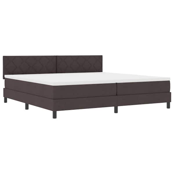 vidaXL Karbi vedrumadrats LED-ribadega Tume pruun 200 x 200 cm kangas