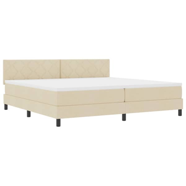 vidaXL Karbi vedrumadrats padjaga peaga cream 200 x 200 cm kangas