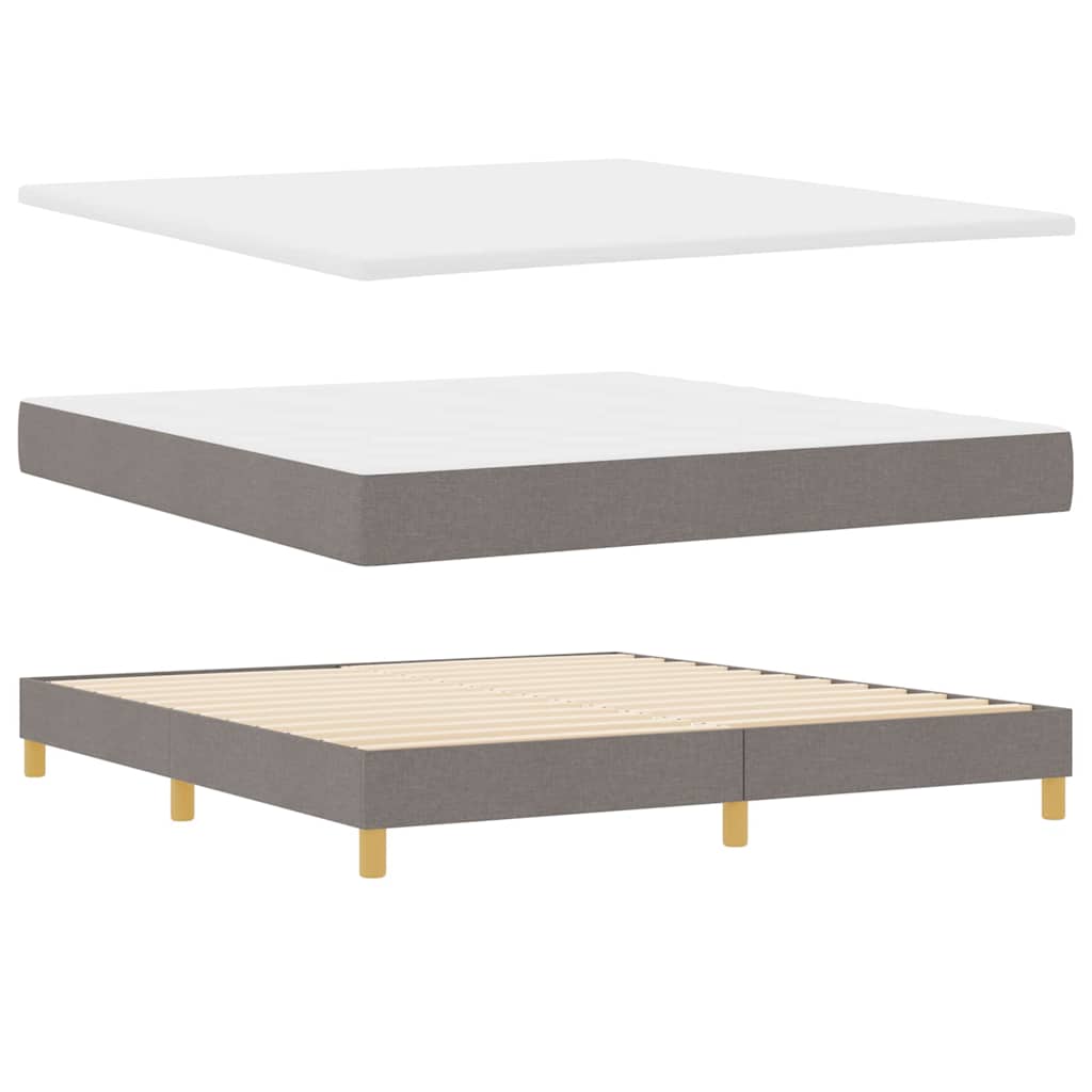 LED box pružinová postel s LED pásky Taupe 180 x 200 cm textil - obrázek 6