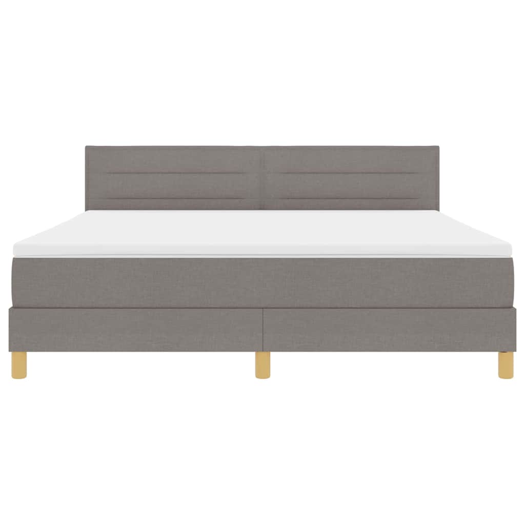 LED box pružinová postel s LED pásky Taupe 180 x 200 cm textil - obrázek 8