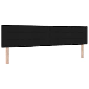 LED box pružinová postel s LED pásky Černý 200 x 200 cm textil - obrázek 7