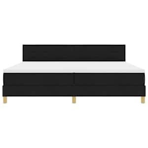 LED box pružinová postel s LED pásky Černý 200 x 200 cm textil - obrázek 8
