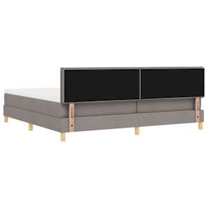 LED box pružinová postel s LED pásky Taupe 200 x 200 cm textil - obrázek 10