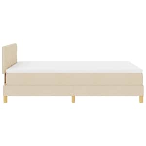 LED box pružinová postel s čelo Krémová 120 x 190 cm textil - obrázek 9