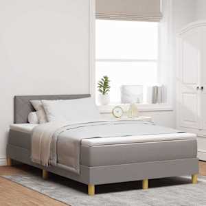 LED box pružinová postel s LED pásky Taupe 120 x 200 cm textil - obrázek 1