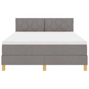 LED box pružinová postel s čelo Taupe 140 x 190 cm textil - obrázek 8