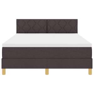 LED box pružinová postel s LED Tmavě hnědá 140 x 200 cm textil - obrázek 8