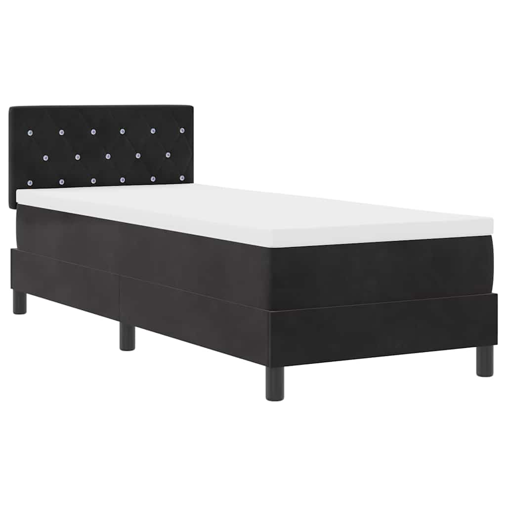 Thumbnail - vidaXL Boxspringbett mit Kopfteil Schwarz 80 x 200 cm Samt