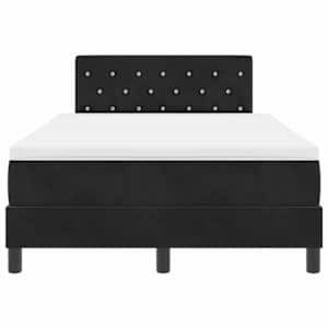 LED box pružinová postel s matrací Černá 120 x 190 cm samet - obrázek 8