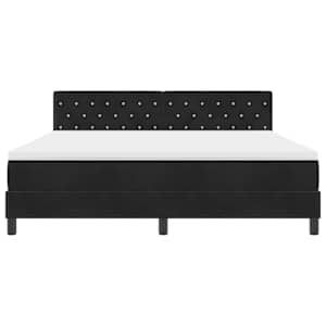 LED box pružinová postel s matrací Černá 180 x 200 cm samet - obrázek 8