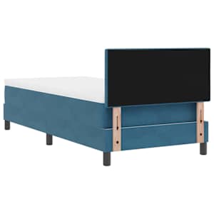LED box pružinová postel s LED Tmavě modrá 80 x 200 cm samet - obrázek 10