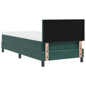 LED box pružinová postel s čelo Tmavě zelená 90 x 200 cm samet - obrázek 10