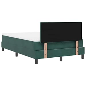 LED box pružinová postel s LED Tmavě zelená 120 x 190 cm samet - obrázek 10