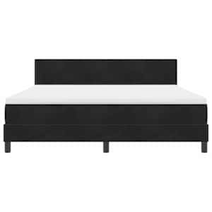 LED box pružinová postel s LED pásky Černá 180 x 200 cm samet - obrázek 8