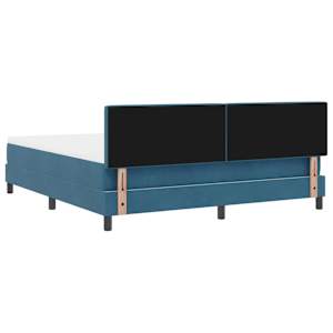 LED box pružinová postel s čelo Tmavě modrá 180 x 200 cm samet - obrázek 10