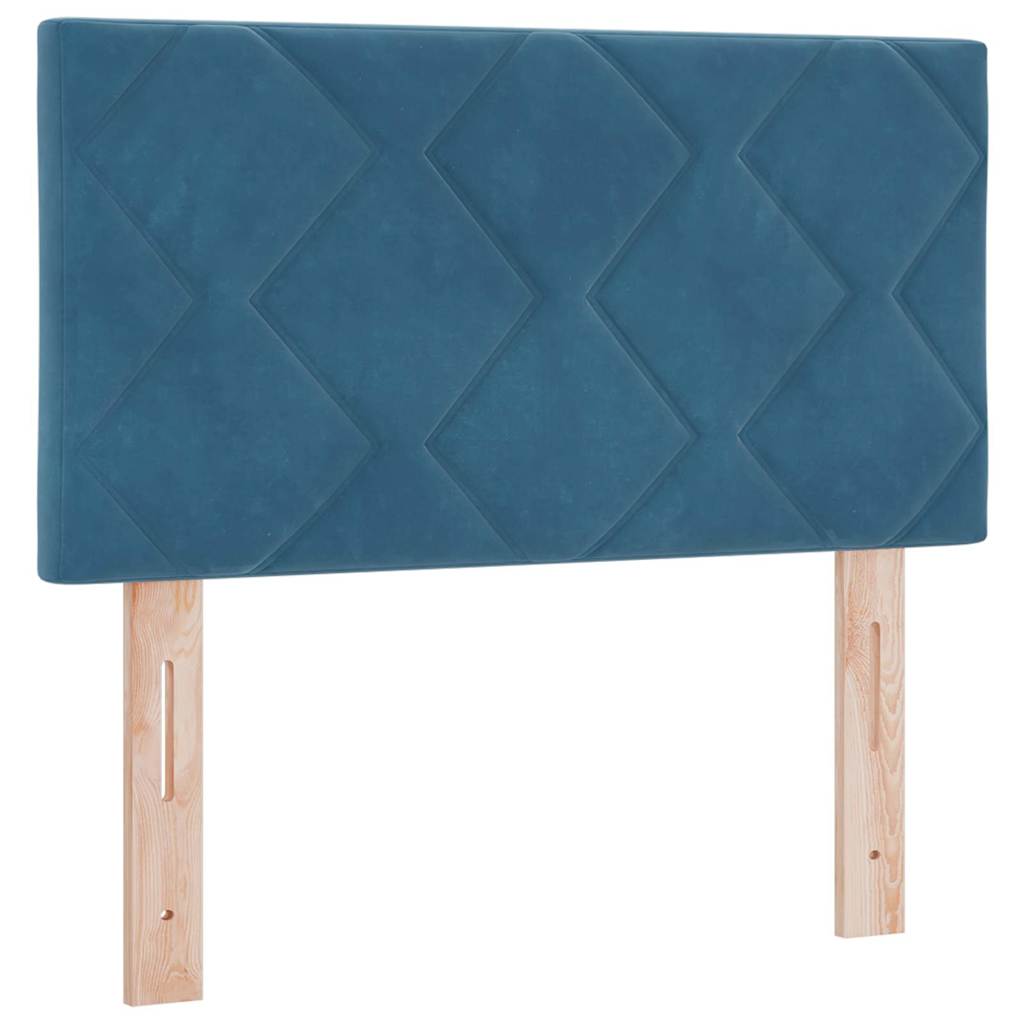 LED box pružinová postel s LED Tmavě modrá 80 x 200 cm samet - obrázek 7