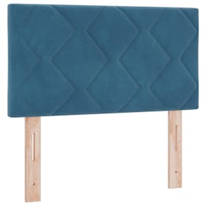 LED box pružinová postel s čelo Tmavě modrá 80 x 200 cm samet - obrázek 7