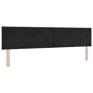 LED box pružinová postel s LED pásky Černá 200 x 200 cm samet - obrázek 7