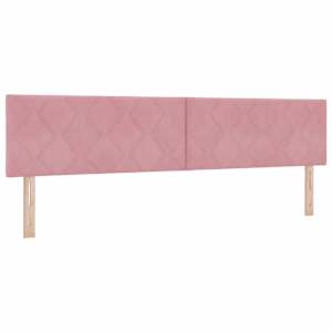 LED box pružinová postel s LED pásky Růžová 200 x 200 cm samet - obrázek 6