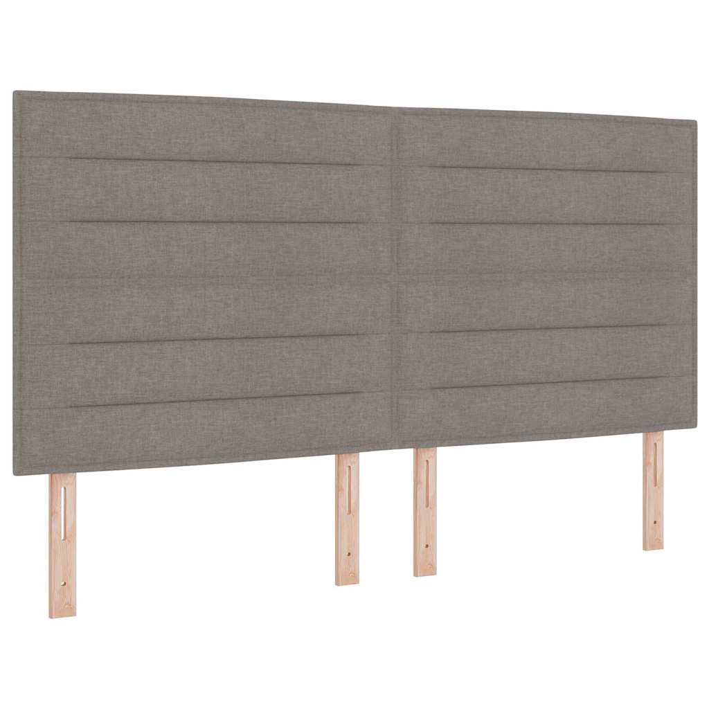 Thumbnail - vidaXL Boxspringbett mit Matratze mit LED Taupe 180 x 200 cm Stoff