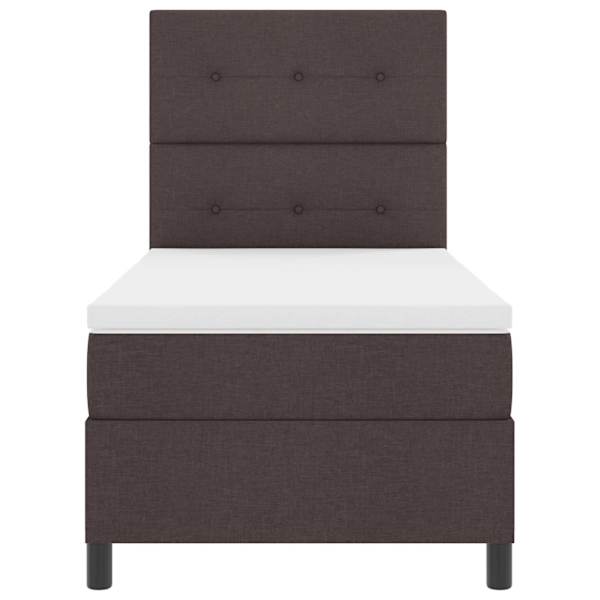 vidaXL Karbi vedrumadrats LED-ribadega Tumepruun 80 x 200 cm kangas