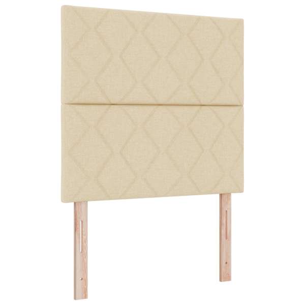 vidaXL Karbi vedrumadrats LED-ribadega peaga cream 120 x 190 cm kangas