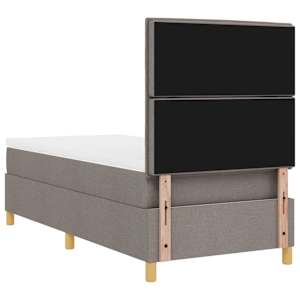 LED box pružinová postel s matrací Taupe 90 x 190 cm textil - obrázek 10
