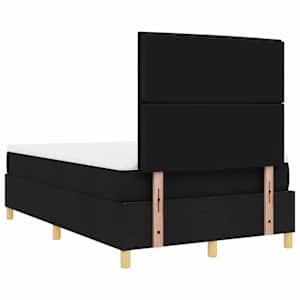 LED box pružinová postel s matrací Černá 120 x 190 cm textil - obrázek 10