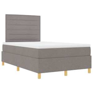 LED box pružinová postel s matrací Taupe 120 x 190 cm textil - obrázek 6